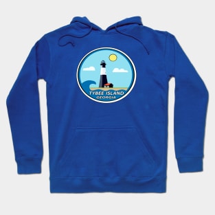 Tybee Island Georgia Lighthouse With Sun Hoodie